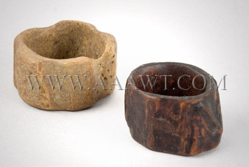 Civil War Era
Carved Rings...one bone, the other wood
NHV, entire view